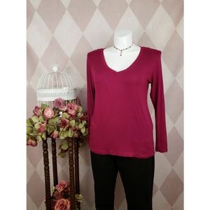 Cranberry Long Sleeve Top